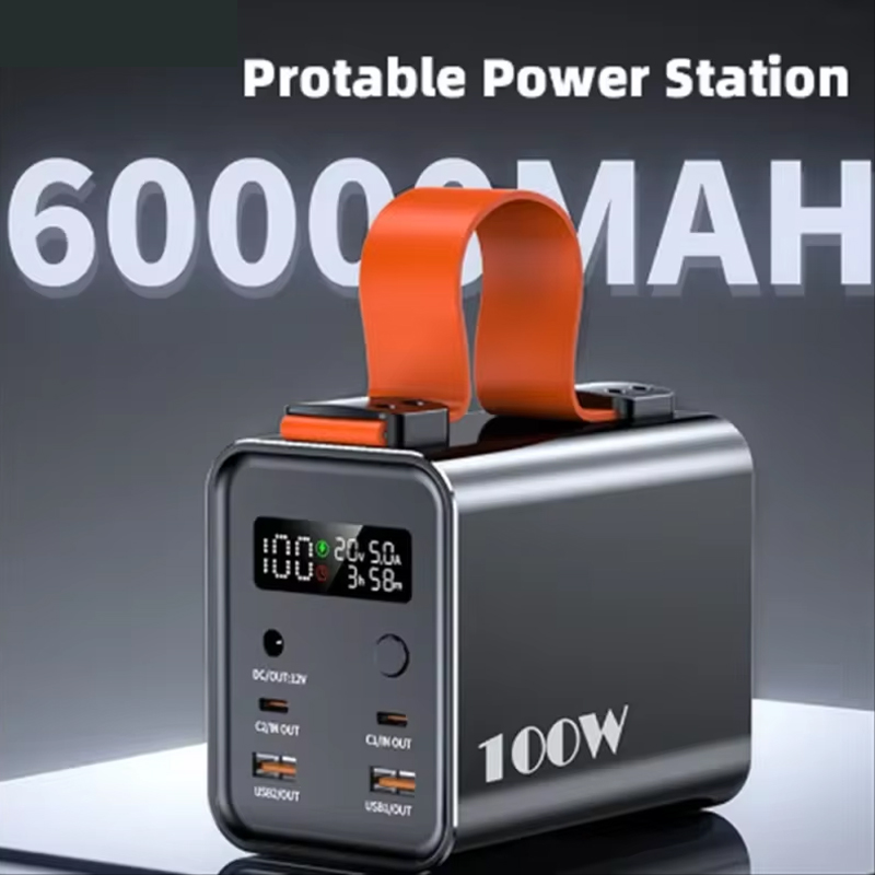 Power Banks - แบตเตอรี่สำรองสำหรับแล็ปท็อป 60000mAh 100W พาวเวอร์แบงค์แบบพกพา 30000mAh ชาร์จเร็ว