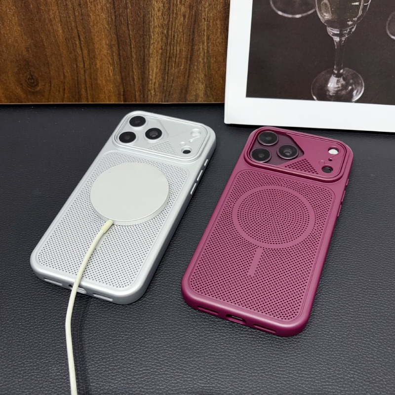 Matte Hard Pc Back Case - เคสโทรศัพท์กันกระแทกแบบแม่เหล็ก Magsafe สำหรับ iPhone 18 17