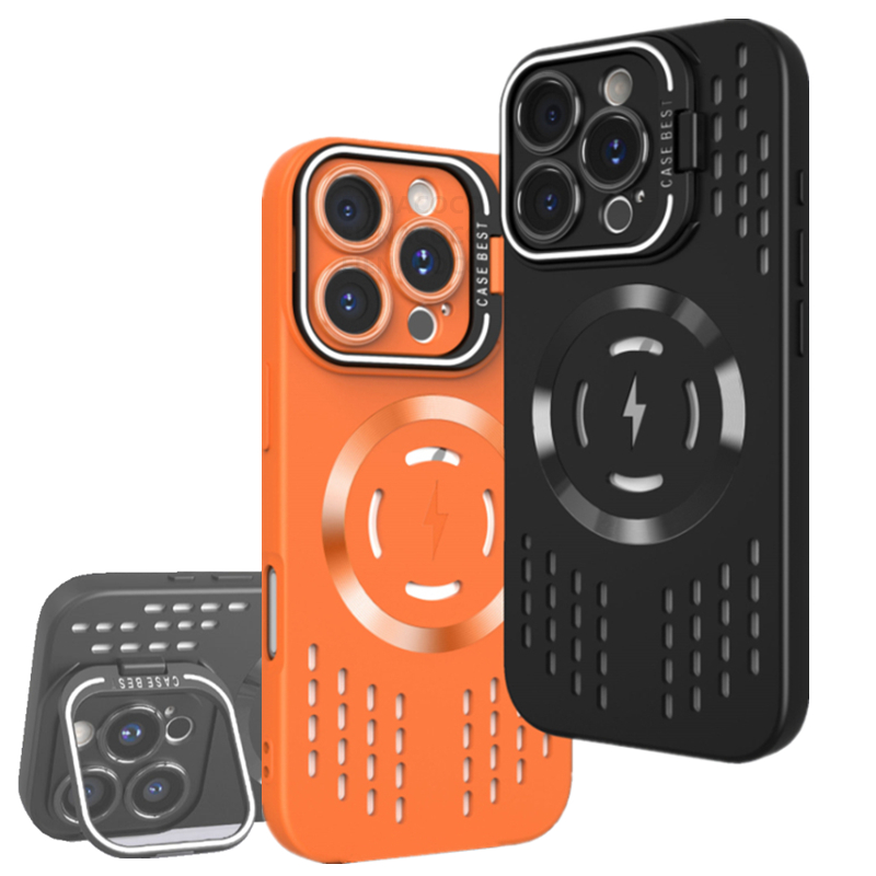 Heat Dissipation Mesh Breathable Case - Coolingการกระจายความร้อนแม่เหล็กสําหรับMagsafeสําหรับiPhone 16 14 15 13 12