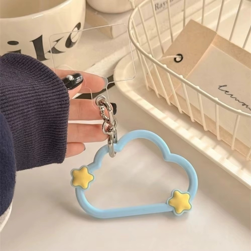 Cute Cartoon Wrist Strap Silicone Case - สายคล้องโทรศัพท์ซิลิโคนน่ารัก ป้องกันการสูญหาย รูปทรงเมฆ สายคล้องข้อมือโทรศัพท์ลายการ์ตูน พร้อมจี้ตกแต่งเคสโทรศัพท์