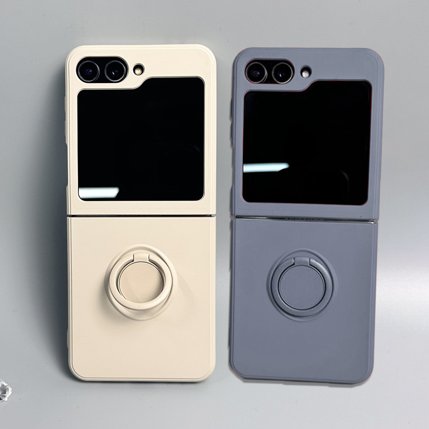 Liquid Silicone Magnetic Phone Case - ลูกอมสีซิลิโคนเหลวเคสโทรศัพท์แม่เหล็กสําหรับ Samsung Galaxy Z Flip ZFlip