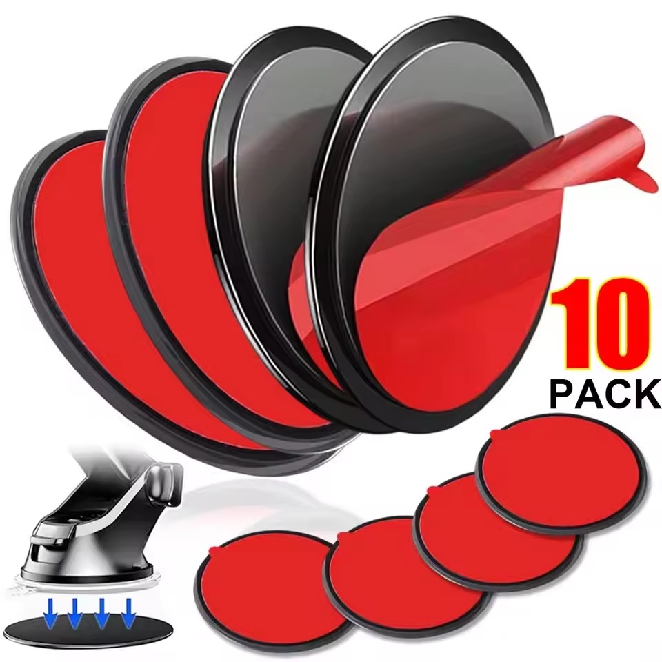 Phone Stands - 1/10 ชิ้น แผ่นยึดติดโทรศัพท์ในรถยนต์แบบสุญญากาศ แผ่นกาวติดตั้งบนแผงหน้าปัด ฐานรองสำหรับติดตั้ง GPS