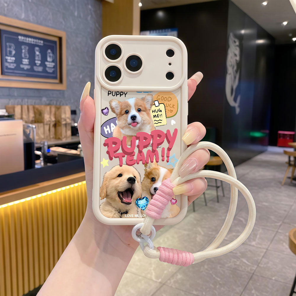 Cute Cartoon Wrist Strap Silicone Case - เคสโทรศัพท์แบบสายคล้องมือ สำหรับ Samsung Galaxy S26 Ultra
