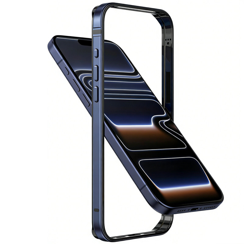 Metal Bumper Aluminum Frame Case - เคสกันกระแทกอะลูมิเนียมบางเฉียบสำหรับ iPhone Air 17 16 E