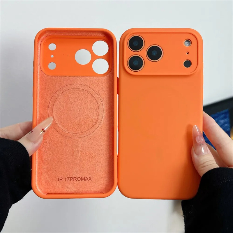 Liquid Silicone Magnetic Phone Case - เคสโทรศัพท์แม่เหล็กซิลิโคนเหลวสำหรับ iPhone 18 17 16 15