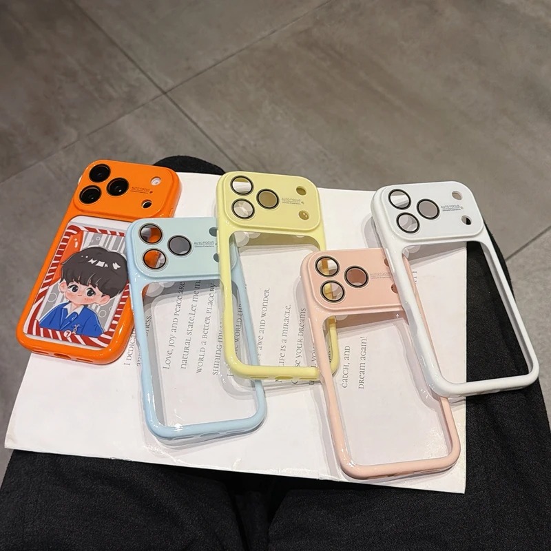 Clear Shockproof Bumper Case - เคสโทรศัพท์อะคริลิกใสหรูหราสำหรับ iPhone 18 13 14 15