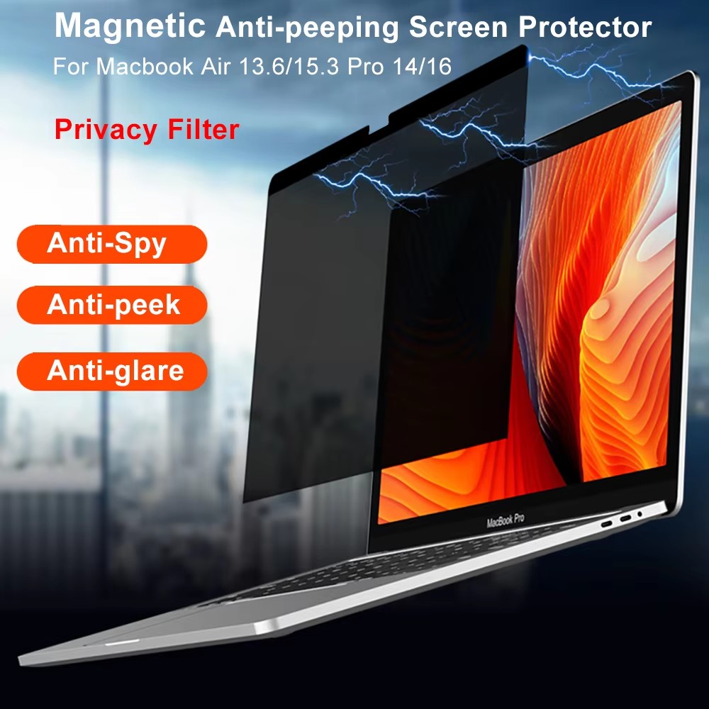 Matte Anti Glare Screen Protector - Magnetic Privacy Screen ProtectorสําหรับMacbook M4 M3