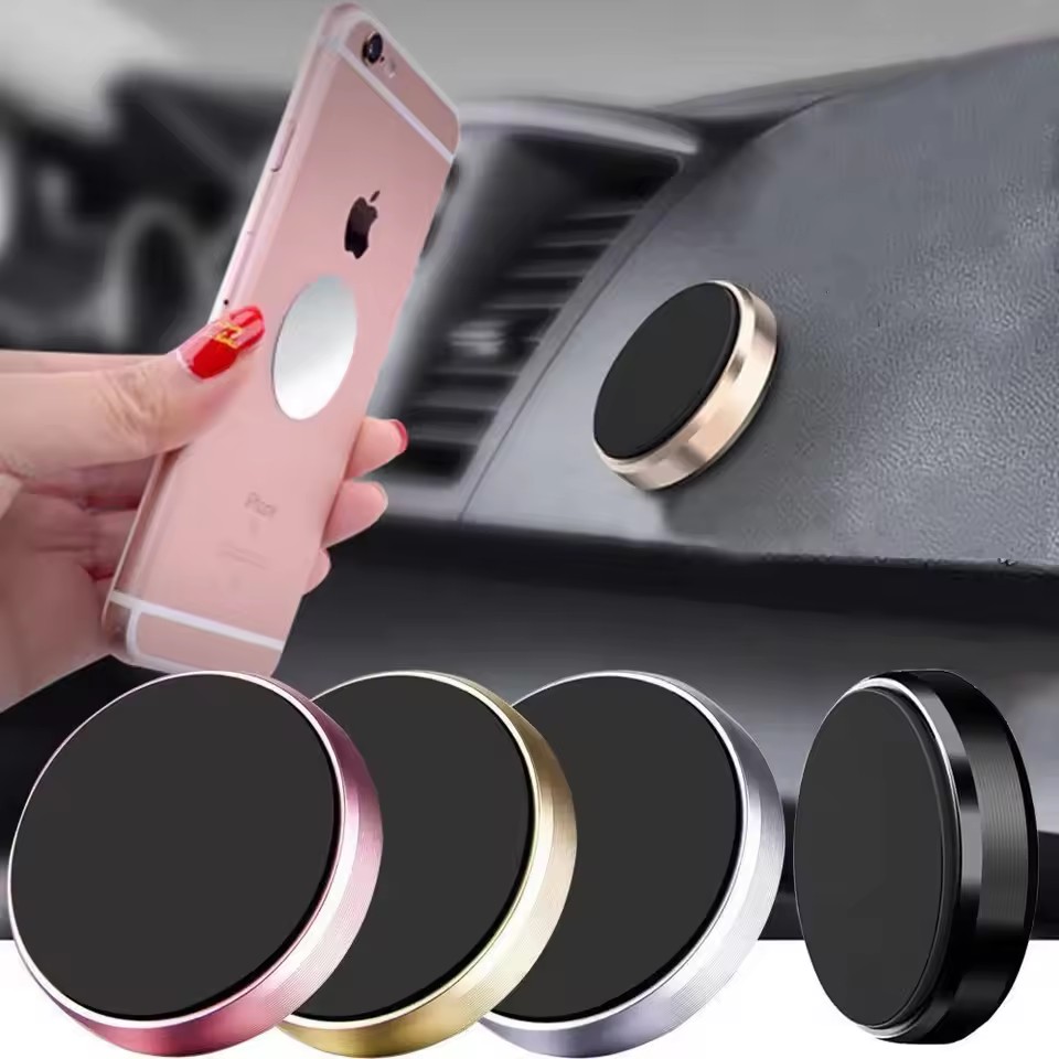 Phone Stands - ที่ยึดโทรศัพท์ในรถยนต์แบบแม่เหล็ก ติดตั้งบนแผงหน้าปัดรถยนต์หรือผนัง รองรับโทรศัพท์มือถือในรถยนต์สำหรับ iPhone, Samsung, Xiaomi