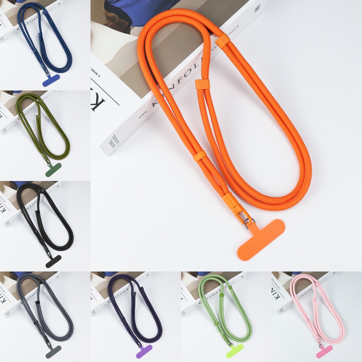 Crossbody Lanyard Neck Strap Case - สายคล้องโทรศัพท์แบบยูนิเวอร์แซลพร้อมคลิป รุ่นปรับปรุง ป้องกันการตกหล่น หมุนได้ 360 องศา