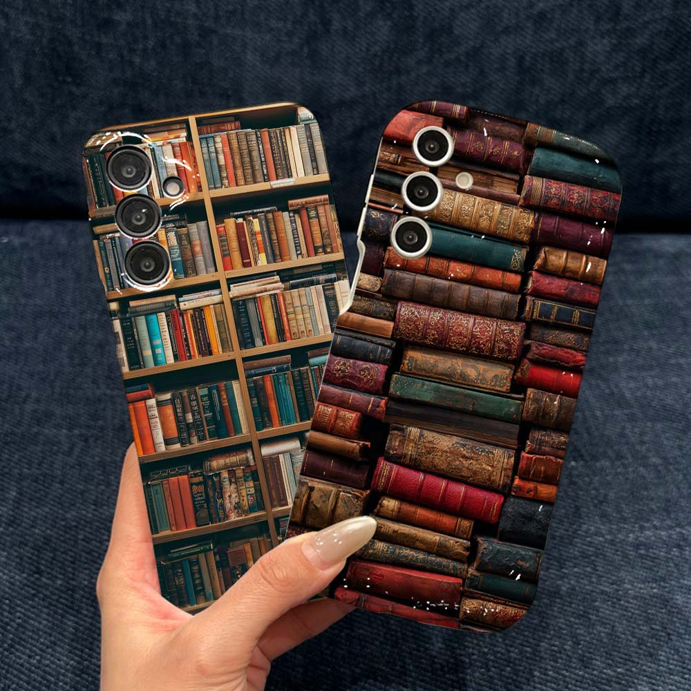 Vintage Floral Pattern Soft Case - เคสโทรศัพท์ลายหนังสือวินเทจสำหรับ Samsung Galaxy A56 A55 A54