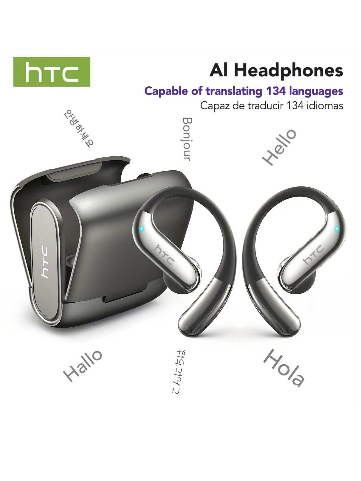 Phone Cases - หูฟังบลูทูธแบบเปิดหู HTC เล่นได้ 30 ชั่วโมง หูฟังไร้สายตัดเสียงรบกวน