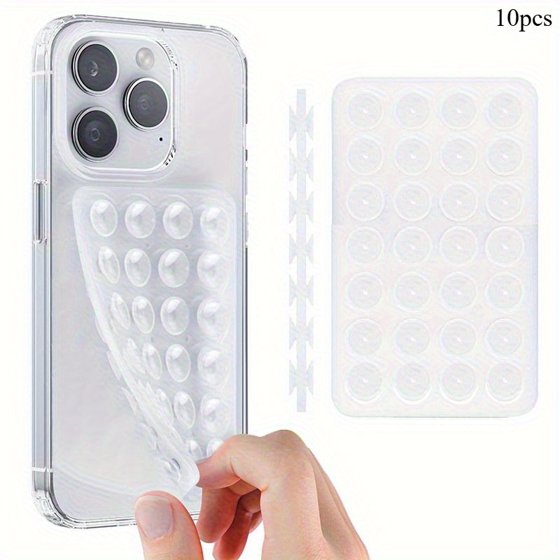 Phone Stands - ที่ยึดโทรศัพท์แบบซิลิโคนสองด้าน 10 ชิ้น ยึดแน่น กันน้ำ ใช้ได้ในห้องอาบน้ำ