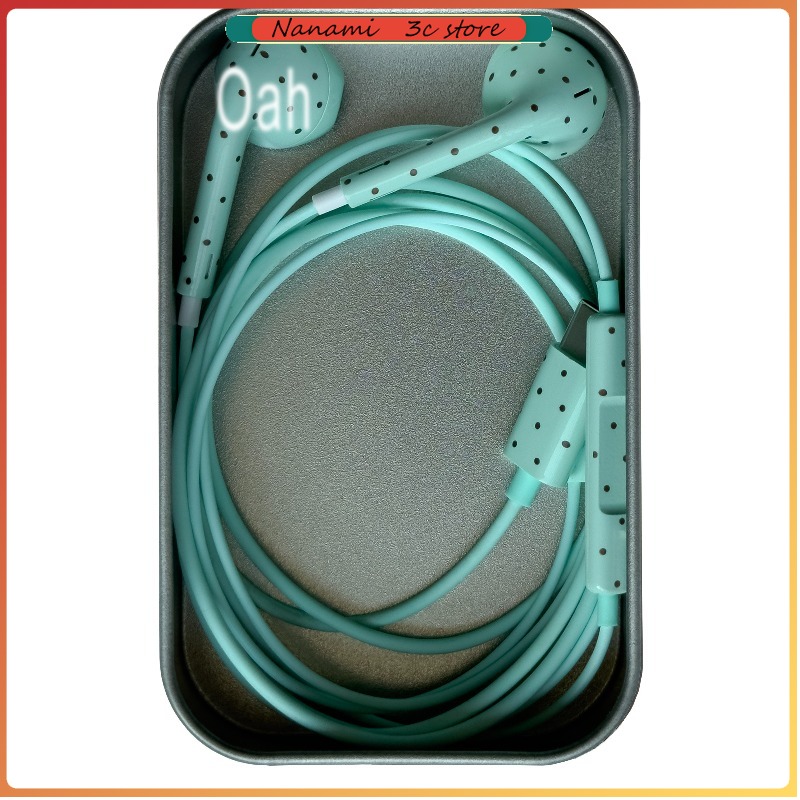 Earphones - โออาห์ โพลก้า ดอทหูฟังแบบมีสายวัสดุ ABS Type-C/ไลท์นิ่ง ไดนามิกไฮไฟหูฟังแบบมีสายหูฟังเสียงดิจิตอลของขวัญ
