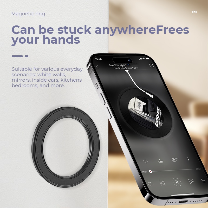Phone Stands - ที่ยึดโทรศัพท์แบบแม่เหล็กแรงสูง Magsafe พร้อมขาตั้ง แม่เหล็กติดผนัง ที่ยึดโทรศัพท์มือถือในรถยนต์ สำหรับ