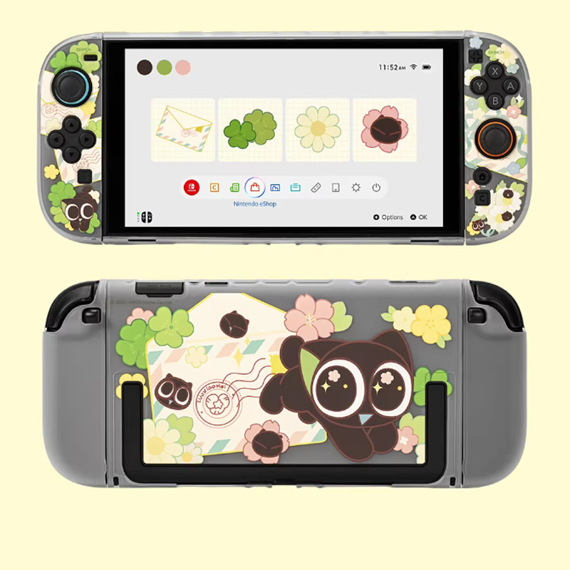 Matte Hard Pc Back Case - เคสแข็งแบบด้าน Luoxiaohei ป้องกันด้านหน้าและด้านหลัง สำหรับ Nintendo Switch