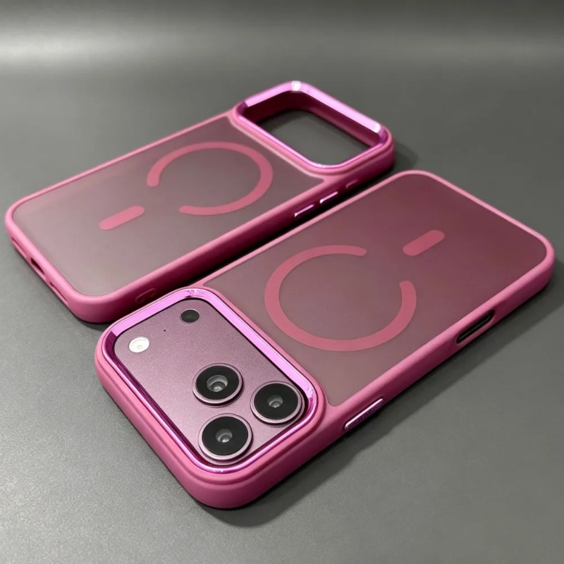 Clear Shockproof Bumper Case - เคสกันกระแทกหรูหราแบบแม่เหล็กสำหรับ Magsafe สำหรับ iPhone 18 17