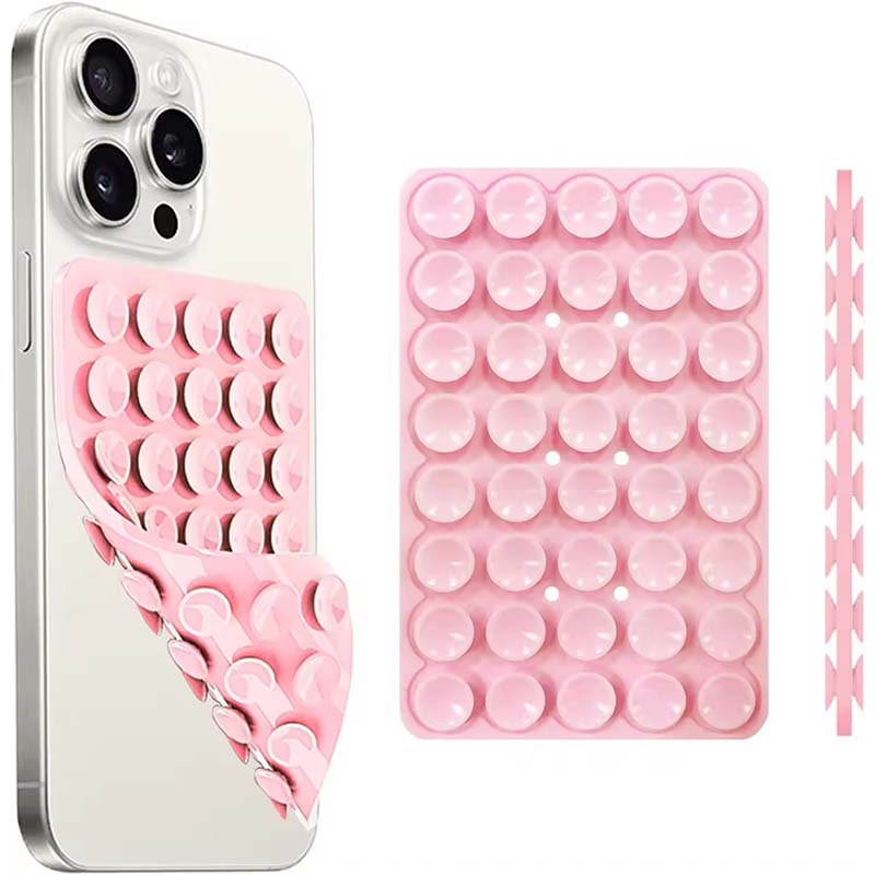 Phone Cases - ขาตั้งโทรศัพท์แบบซิลิโคนพร้อมถ้วยดูดสุญญากาศ ยึดติดแน่นด้วยกาวสองหน้า ไม่ต้องใช้มือจับ แผ่นยึดสำหรับวิดีโอ ซิลิโคนยางดูดสุญญากาศ เคสซิลิโคน