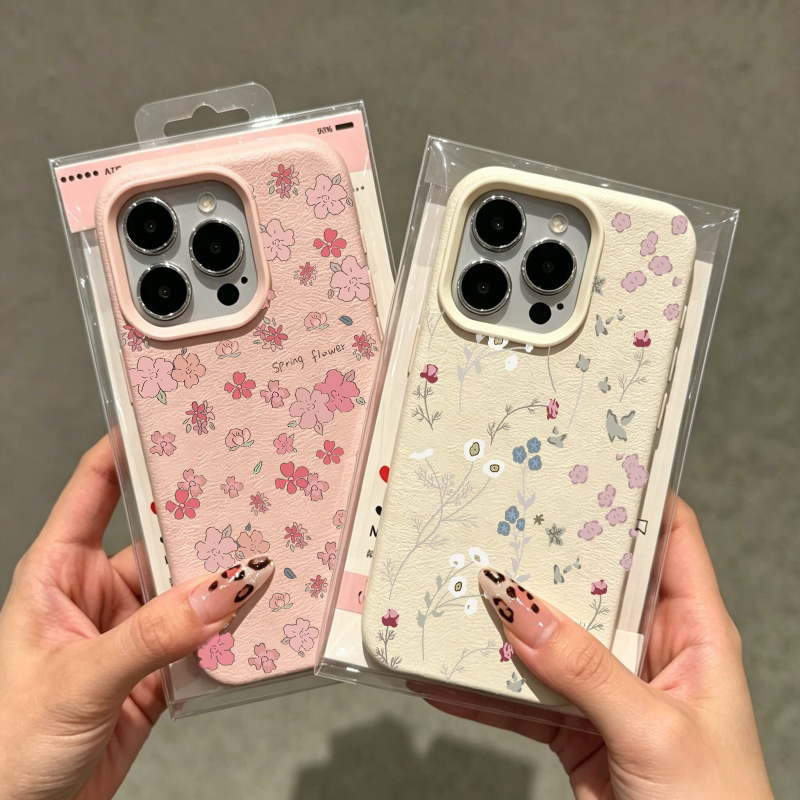 Vintage Floral Pattern Soft Case - เคสโทรศัพท์ลายดอกไม้สไตล์วินเทจสำหรับ iPhone 17 16 Pro Max