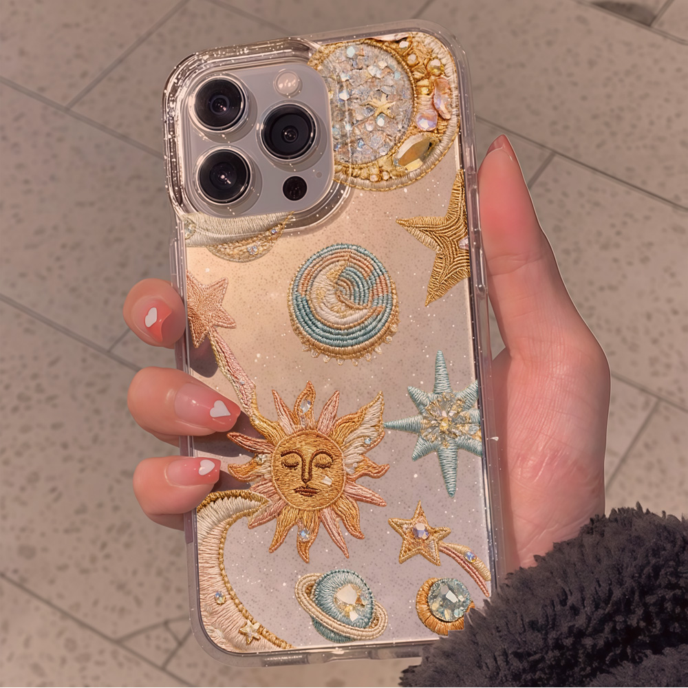 เคสโทรศัพท์ลายดวงดาวและพระจันท - Clear Shockproof Bumper Case บทวิจารณ์และราคา