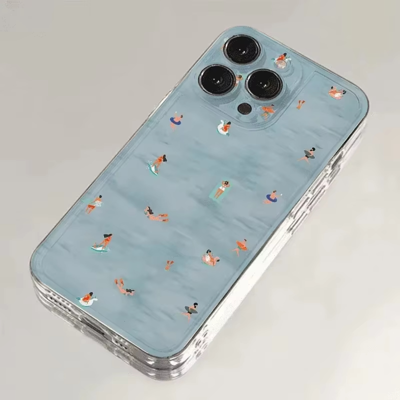 เคสโทรศัพท์ลายว่ายน้ำฤดูร้อน ส - Clear Shockproof Bumper Case บทวิจารณ์และราคา