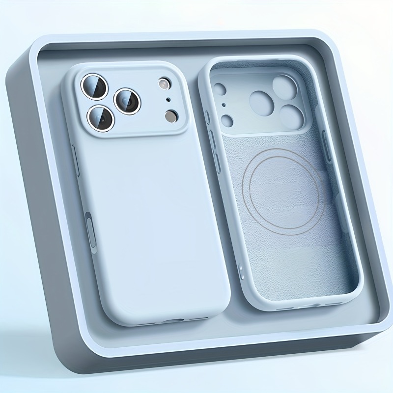 เคสโทรศัพท์ซิลิโคนเหลวแท้สำหรั - Liquid Silicone Magnetic Phone Case บทวิจารณ์และราคา