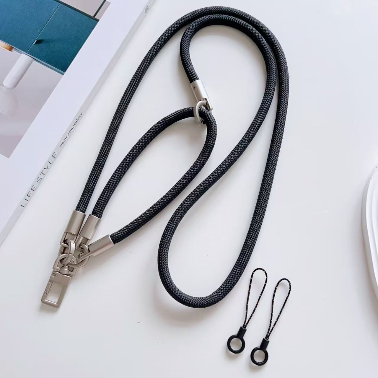 สายคล้องโทรศัพท์แบบไขว้ สายคล้ - Crossbody Lanyard Neck Strap Case บทวิจารณ์และราคา