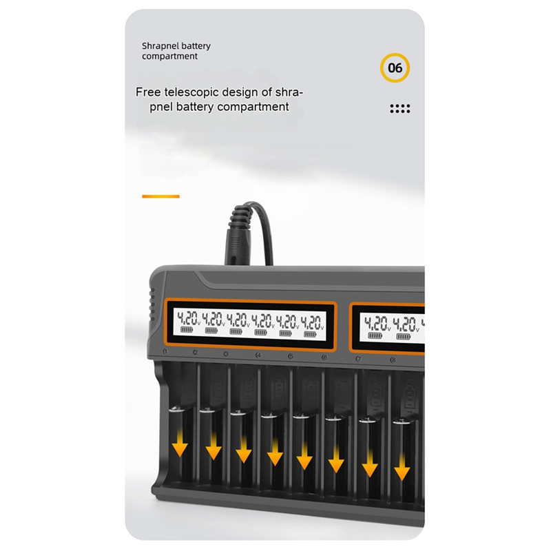 18650 เครื่องชาร์จ 12 ช่อง Aa. - Chargers บทวิจารณ์และราคา