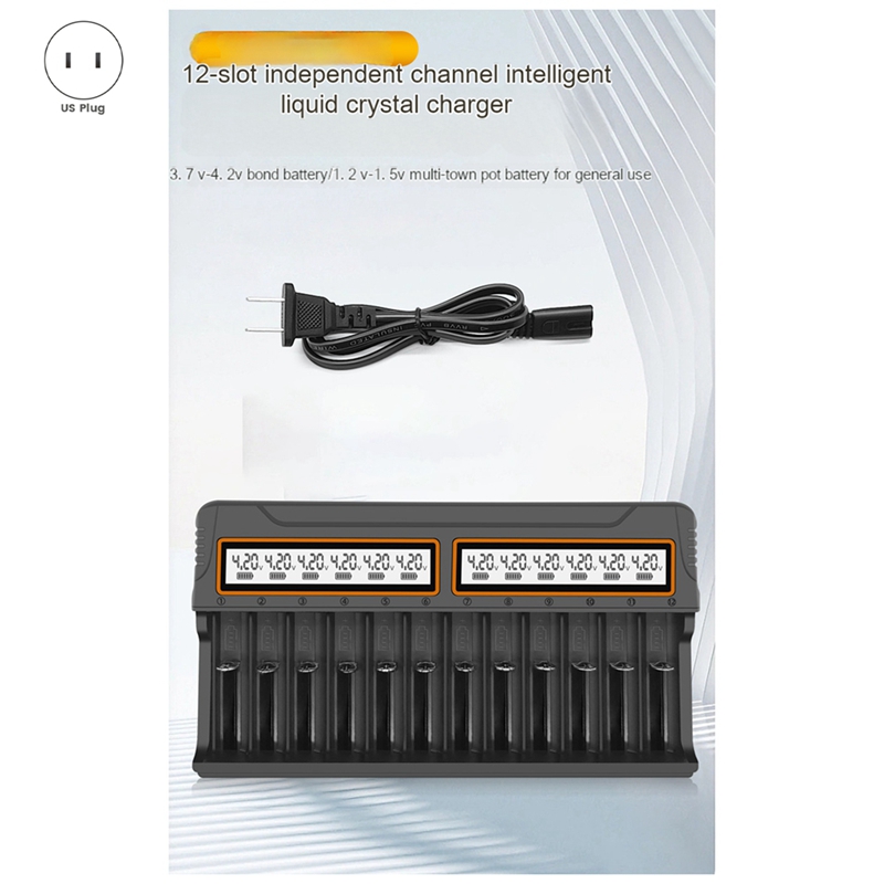 18650 เครื่องชาร์จ 12 ช่อง Aa. - Chargers บทวิจารณ์และราคา