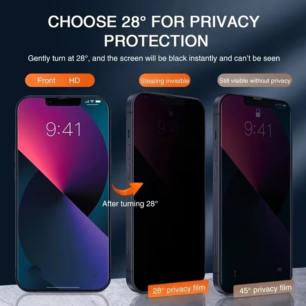 กระจกกันรอยป้องกันการสอดแนม 1- - Anti Peek Privacy Tempered Glass บทวิจารณ์และราคา