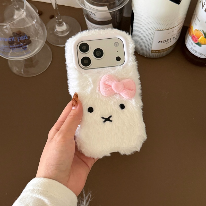 เคสโทรศัพท์ลายการ์ตูนน่ารัก ขน - Cute Cartoon Wrist Strap Silicone Case บทวิจารณ์และราคา