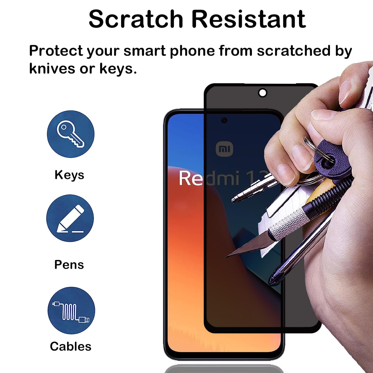 Anti Spy Screen Protector สําห - Anti Spy Privacy Glass Case บทวิจารณ์และราคา