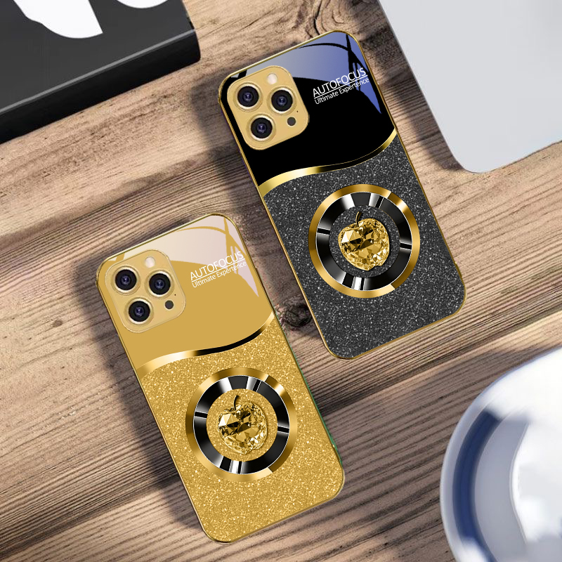 เคสโทรศัพท์กระจกนิรภัยสีทองสำห - Screen Protectors บทวิจารณ์และราคา