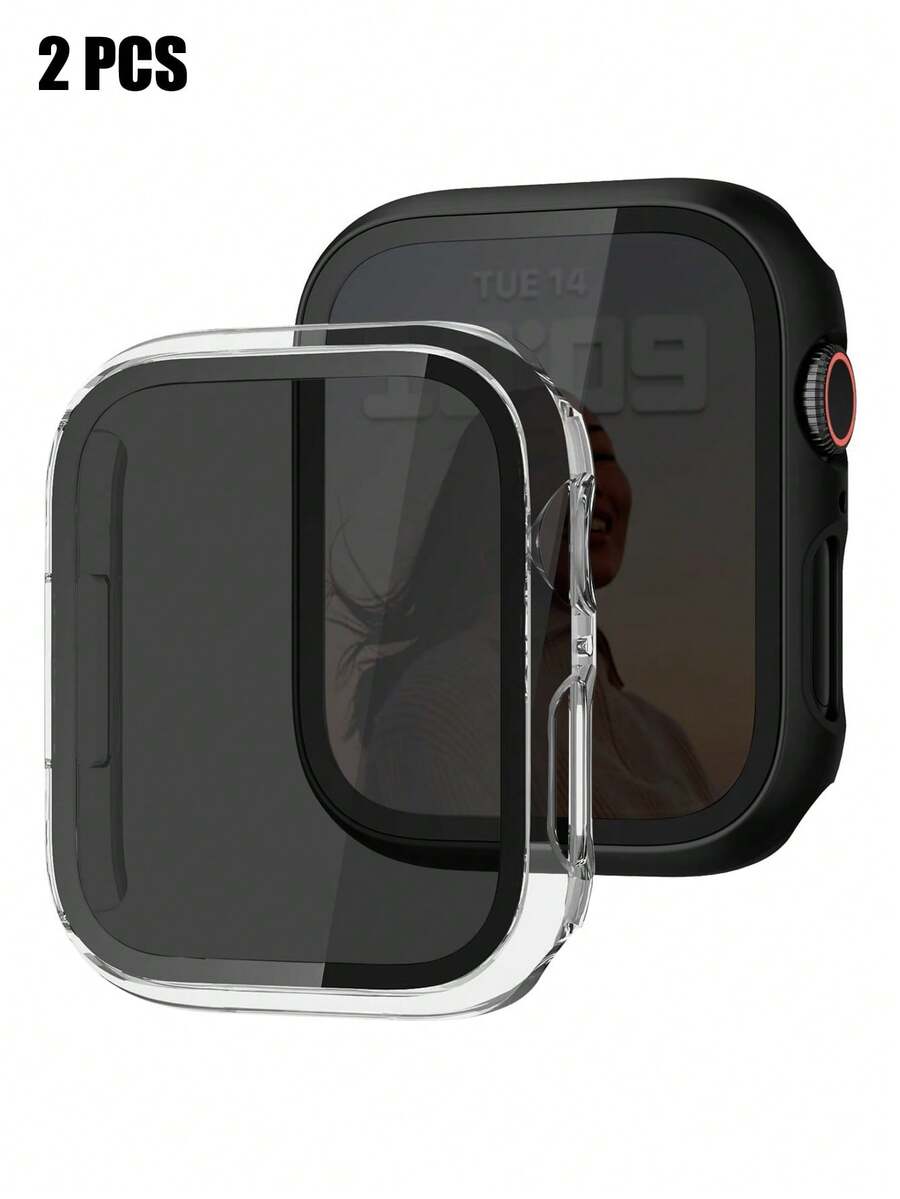 2 ชิ้นสีดำตัวป้องกันหน้าจอป้อง - Anti Spy Privacy Glass Case บทวิจารณ์และราคา