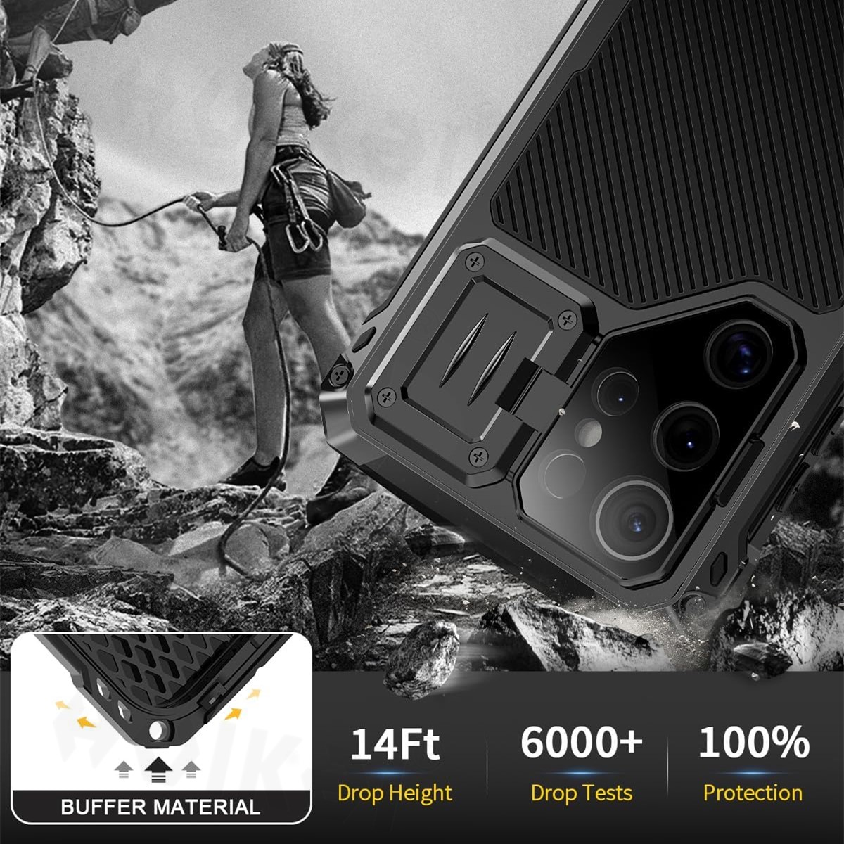 เคสสําหรับ Samsung Galaxy S25  - Heavy Duty 360 Full Body Protective Case บทวิจารณ์และราคา