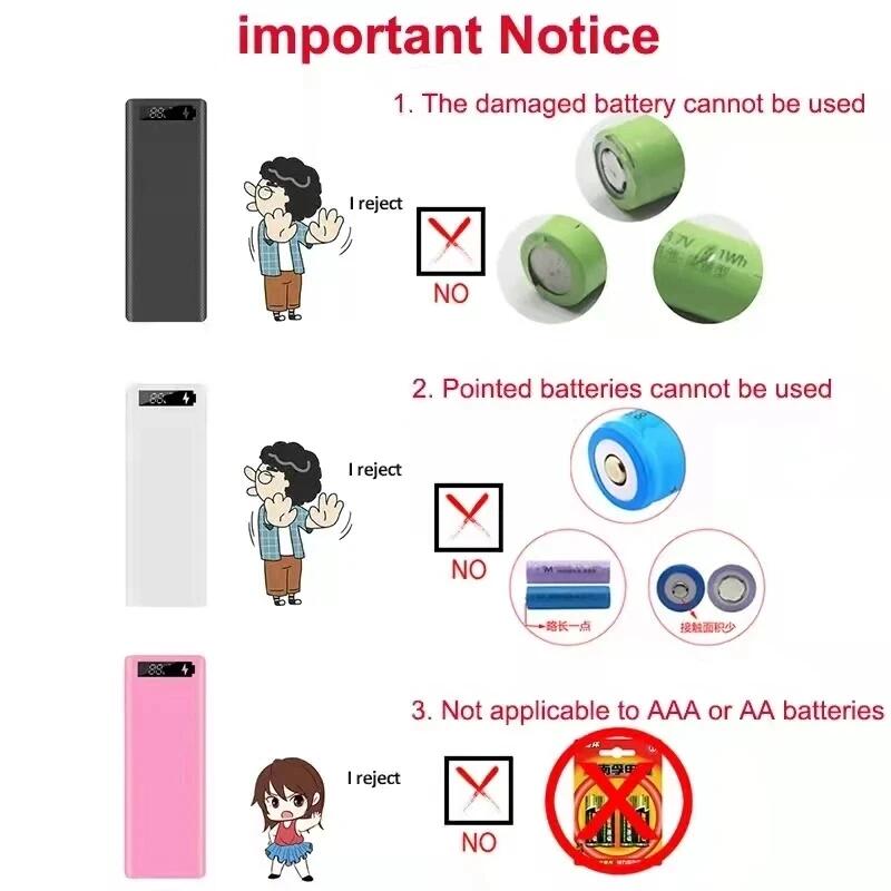 DIY 8/10 ช่องใส่แบตเตอรี่ 1865 - Power Banks บทวิจารณ์และราคา