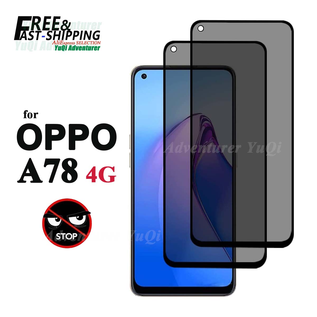ป้องกันหน้าจอสอดแนมสำหรับ OPPO - Anti Spy Privacy Glass Case บทวิจารณ์และราคา