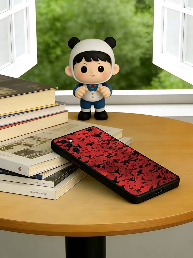 วินเทจ แดง ลายกะโหลกค้างคาว เค - Vintage Floral Pattern Soft Case บทวิจารณ์และราคา
