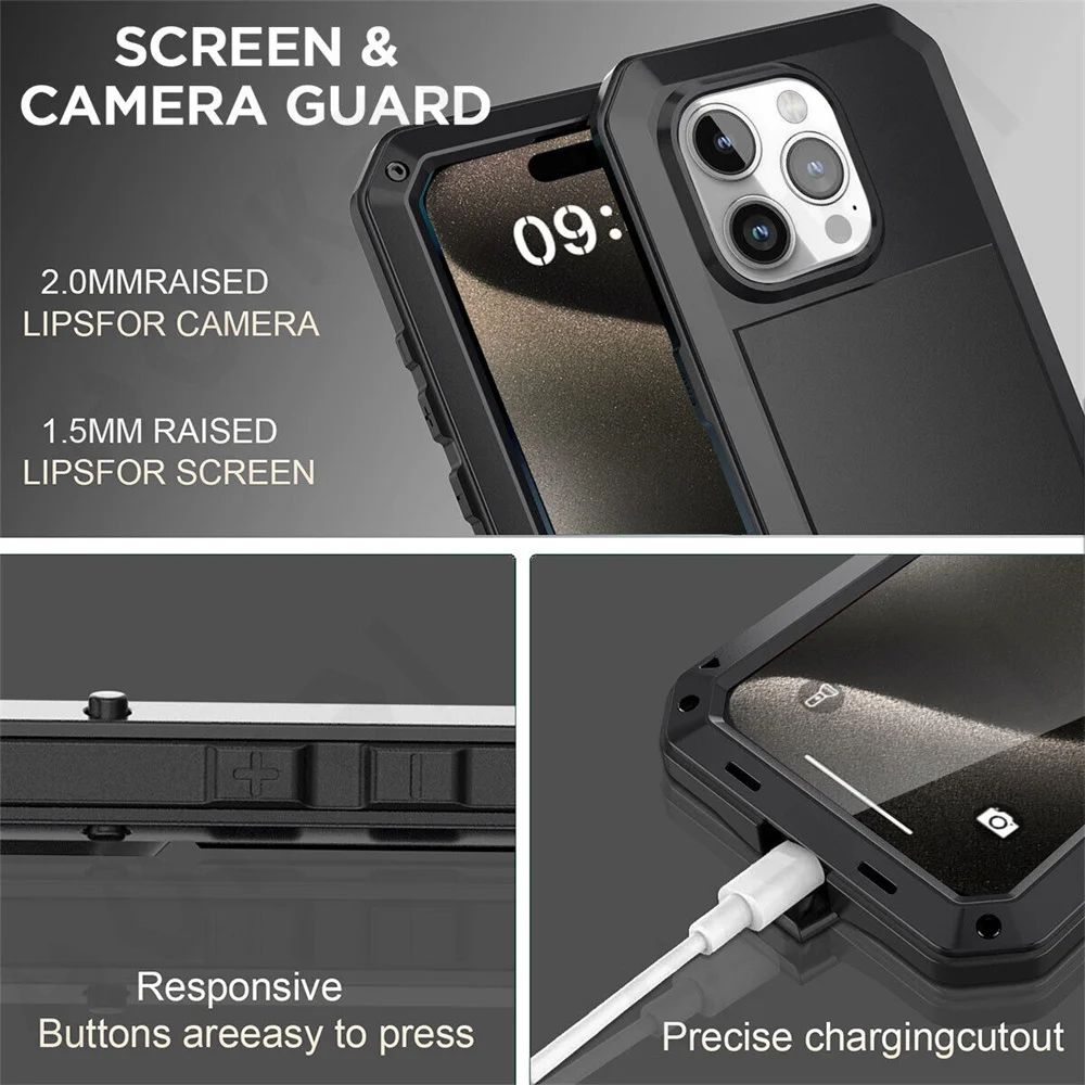 เคสสำหรับ iPhone 17 16 15 14 1 - Heavy Duty 360 Full Body Protective Case บทวิจารณ์และราคา