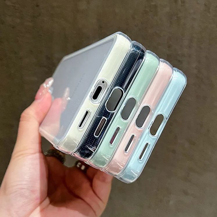 เคสใสขอบสีลูกกวาดสุดหรู สำหรับ - Clear Shockproof Bumper Case บทวิจารณ์และราคา