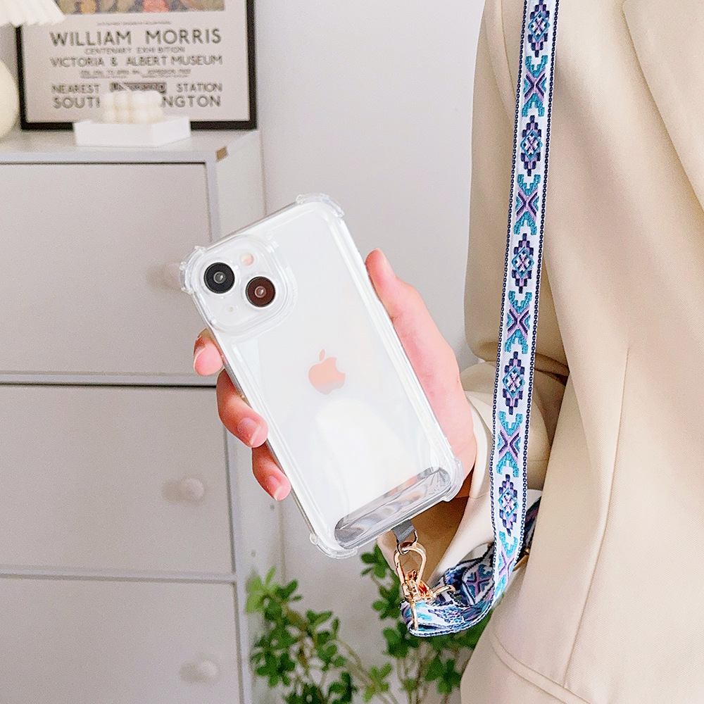 ใหม่ Retro Crossbody เชือกโทรศ - Crossbody Lanyard Neck Strap Case บทวิจารณ์และราคา