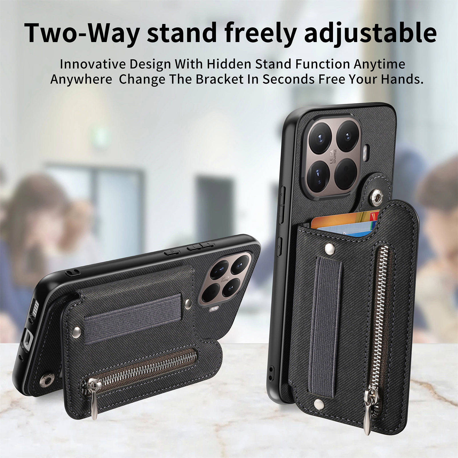 สายรัดข้อมือ RFID กระเป๋าสตางค - Leather Wallet Card Holder Phone Cover บทวิจารณ์และราคา