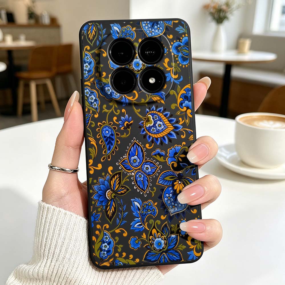 การออกแบบวินเทจลายดอกไม้เคสโทร - Vintage Floral Pattern Soft Case บทวิจารณ์และราคา