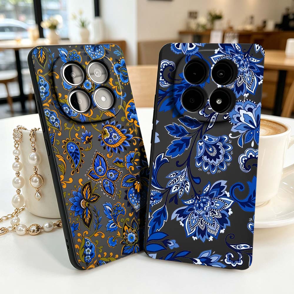 การออกแบบวินเทจลายดอกไม้เคสโทร - Vintage Floral Pattern Soft Case บทวิจารณ์และราคา