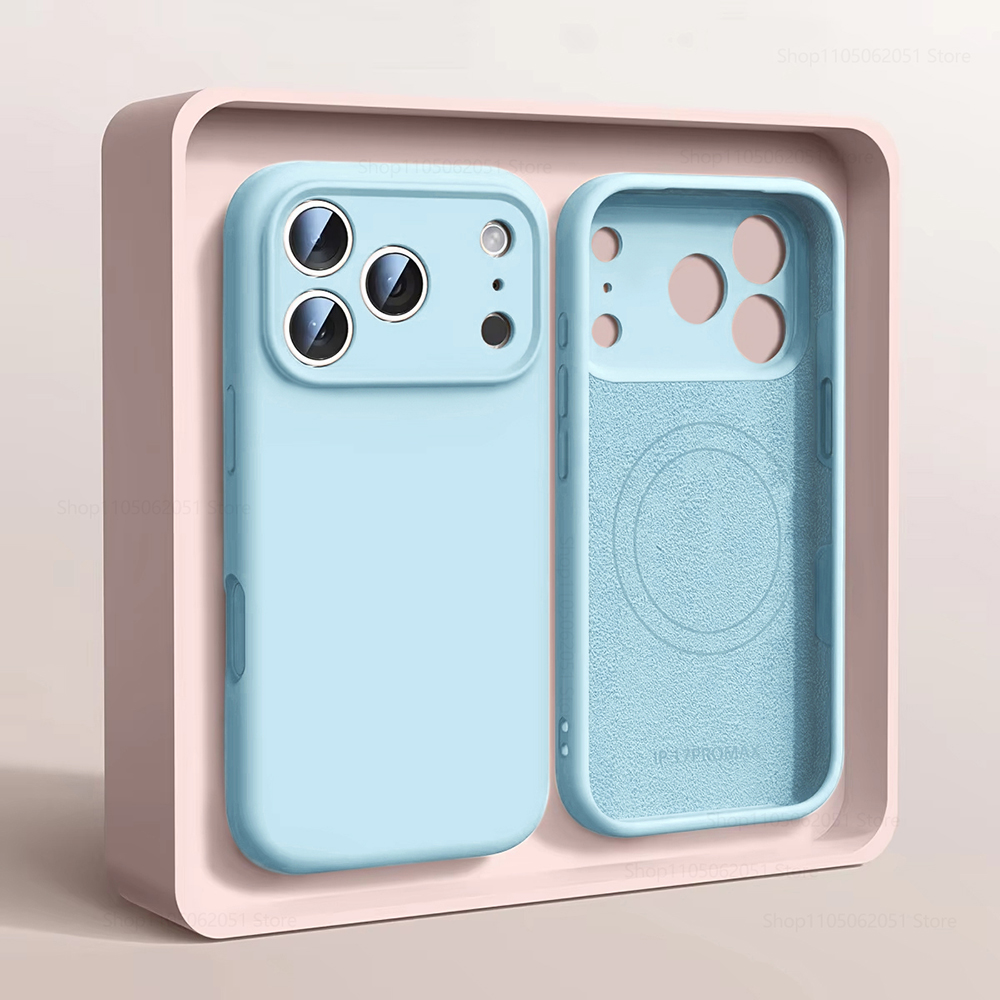 เคสโทรศัพท์แม่เหล็ก Magsafe สำ - Liquid Silicone Magnetic Phone Case บทวิจารณ์และราคา