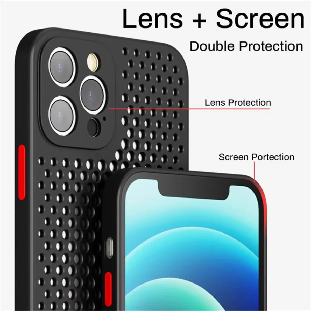 เคสโทรศัพท์ระบายความร้อนด้วยกา - Heat Dissipation Mesh Breathable Case บทวิจารณ์และราคา