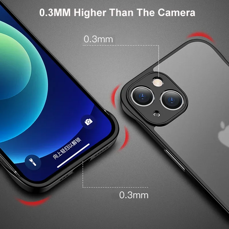 สําหรับIphone 16 15 14 Pro Max - Ultra Thin Frameless Phone Cover บทวิจารณ์และราคา
