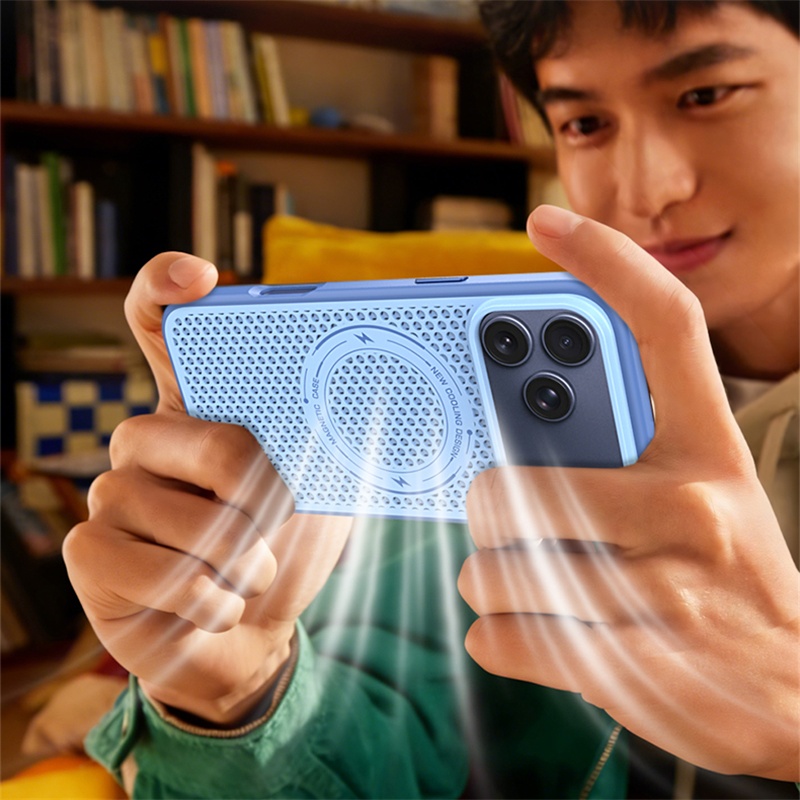 เคสโทรศัพท์แม่เหล็ก Magsafe ระ - Heat Dissipation Mesh Breathable Case บทวิจารณ์และราคา