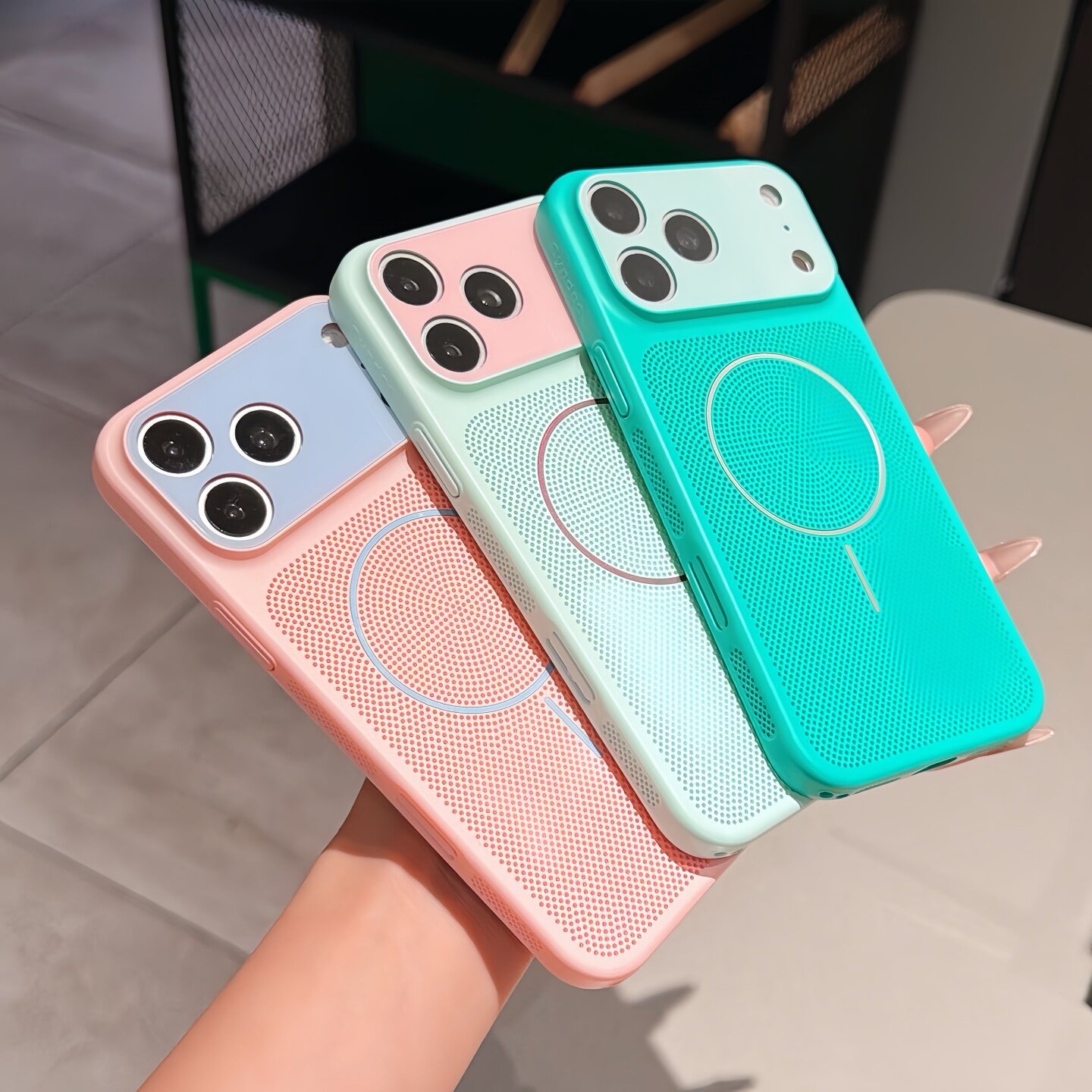เคสโทรศัพท์แบบตาข่ายระบายความร - Heat Dissipation Mesh Breathable Case บทวิจารณ์และราคา
